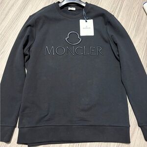 XXL Moncler Classic Black Crewneck Sweater